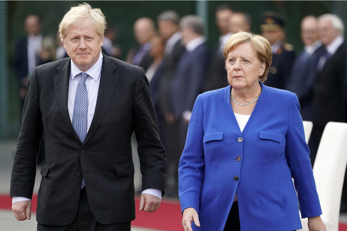 Merkel en Johnson bereiden zich voor om lockdown af te bouwen