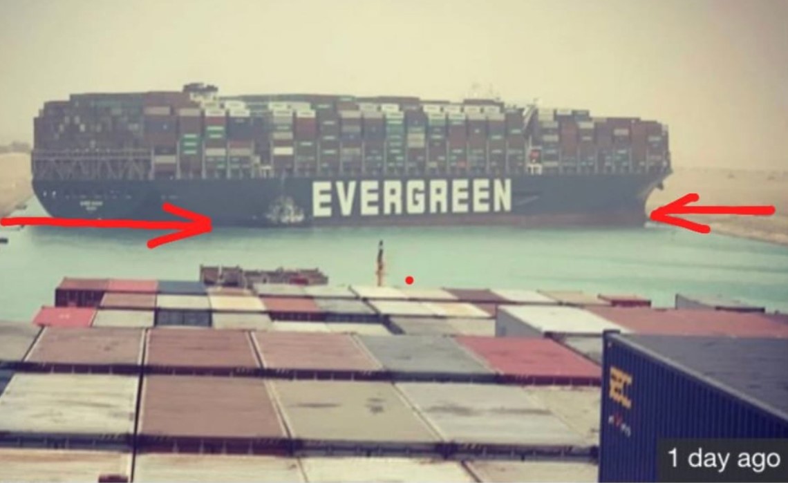 Suezkanaal wellicht nog dagen geblokkeerd door vastgelopen schip 'Ever Given'