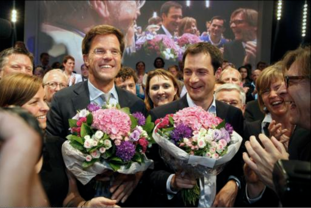 Premier Rutte en premier De Croo. Foto Photonews.