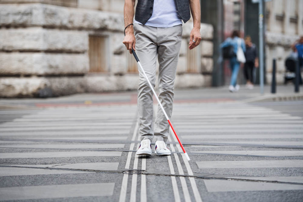 Een blinde man (Shutterstock)