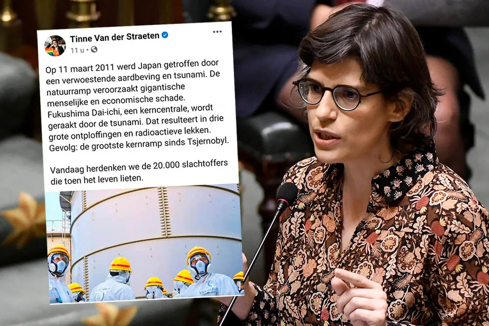 Minister van Energie Tinne Van der Straeten (Groen) (Photonews)