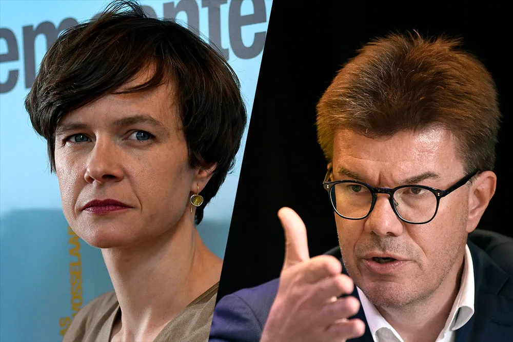 Cieltje Van Achter (N-VA) en Sven Gatz (Open Vld) (Photonews)