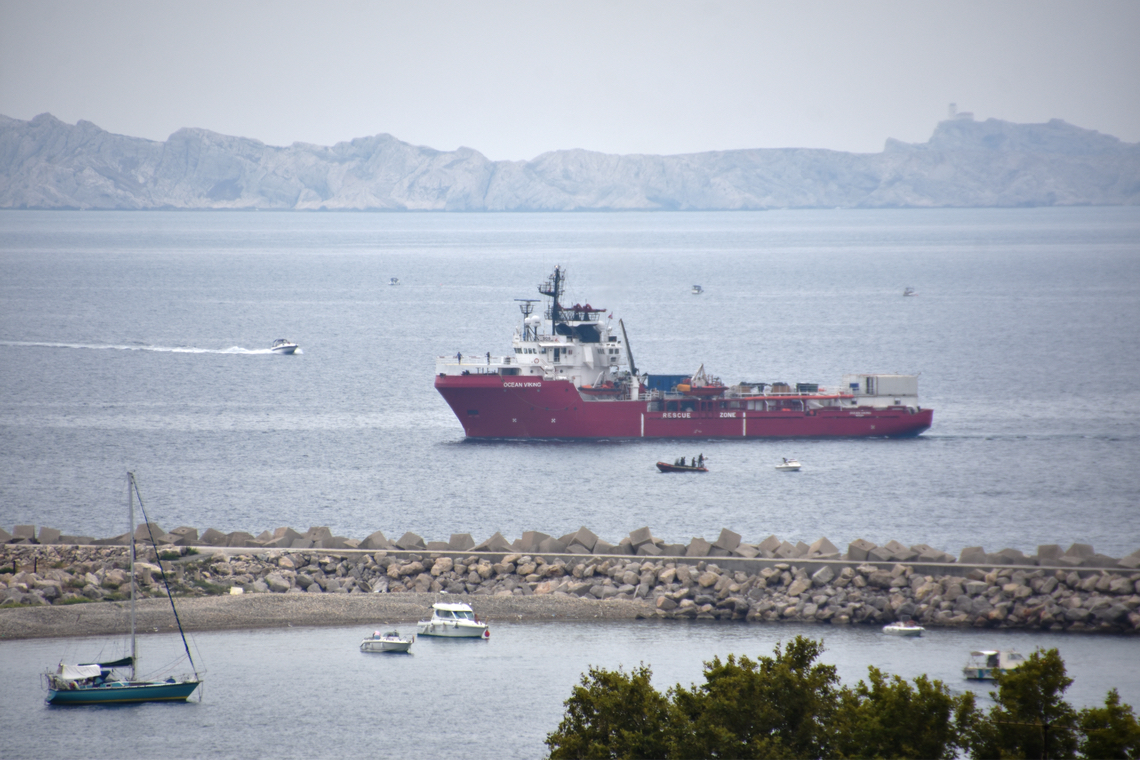 De Ocean Viking, een ambulanceschip van SOS Mediterranee. Shutterstock