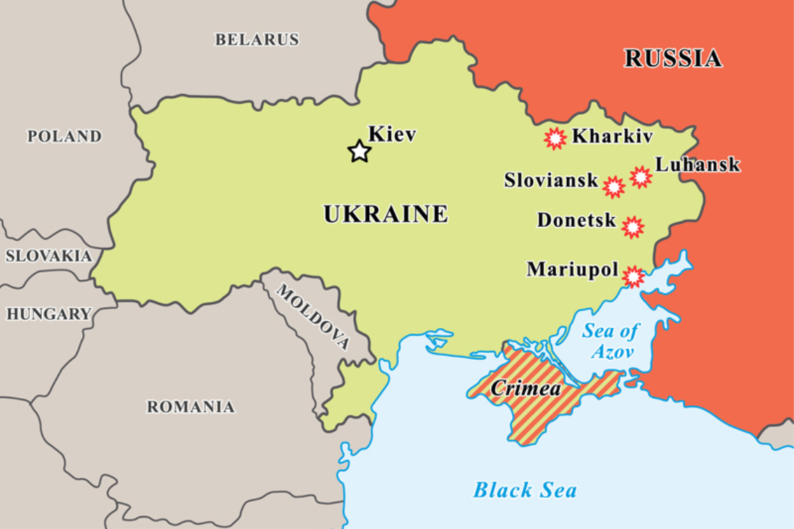 Het conflict aan de Oekraïens-Russische grens en de Krim is al sinds 2014 bezig. Foto Shutterstock.