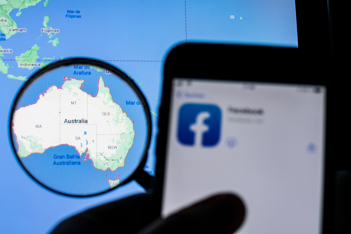 Facebook en Australië waren het oneens over de nieuwe wetgeving. Foto Shutterstock.