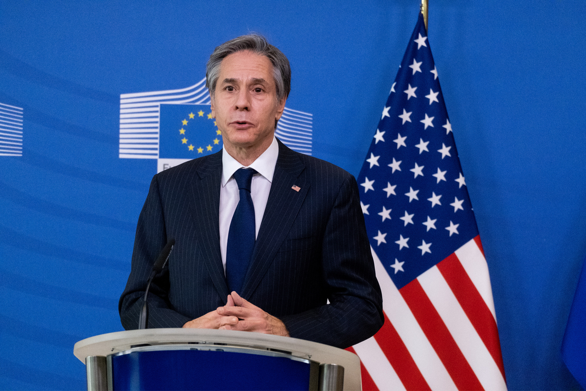 De Amerikaanse minister van Buitenlandse Zaken Anthony Blinken op bezoek in Brussel - Afbeelding: Shutterstock