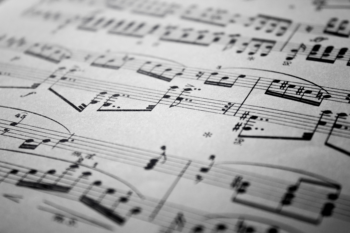 Bladmuziek. Foto Shutterstock