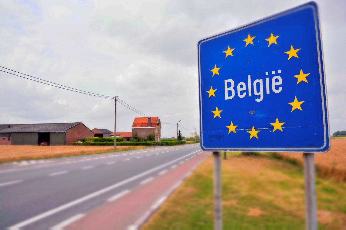 De Belgische grens. Foto Shutterstock