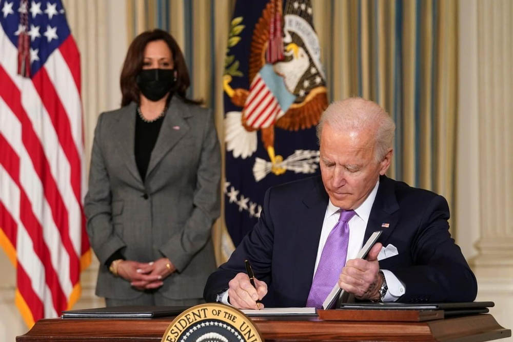 President Joe Biden en vicepresident Kamala Harris (Shutterstock)