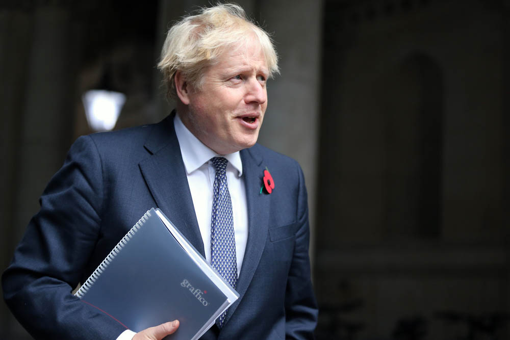 De Britse premier Boris Johnson (Con.) (Shutterstock)