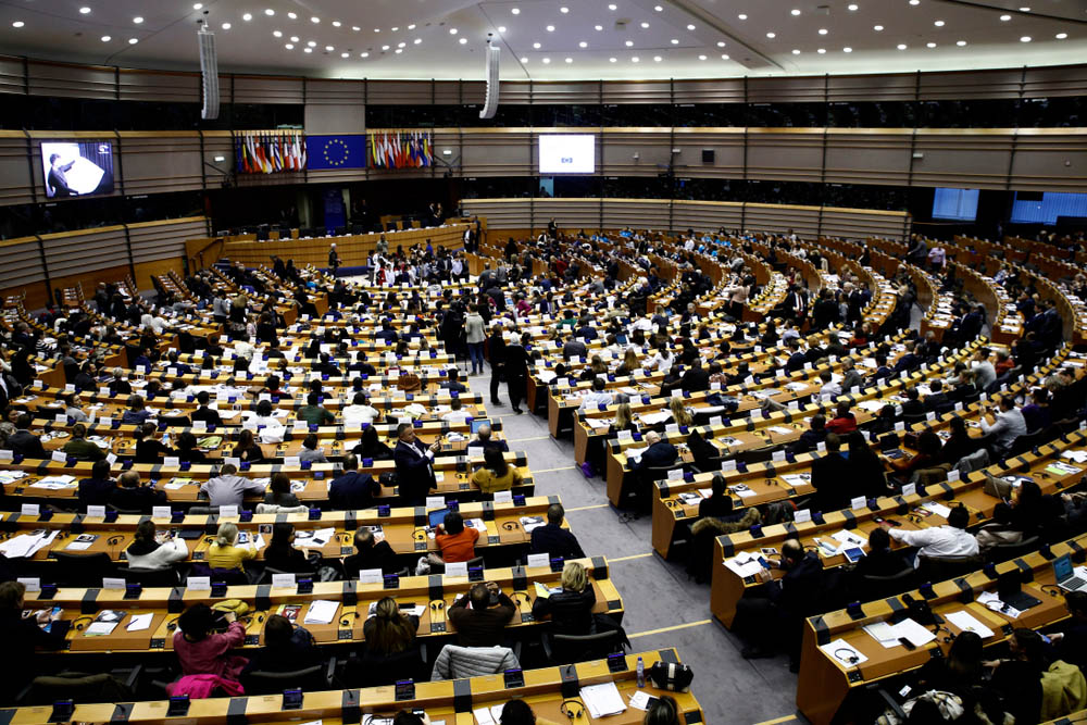 Het Europees Parlement in Brussel (Shutterstock)