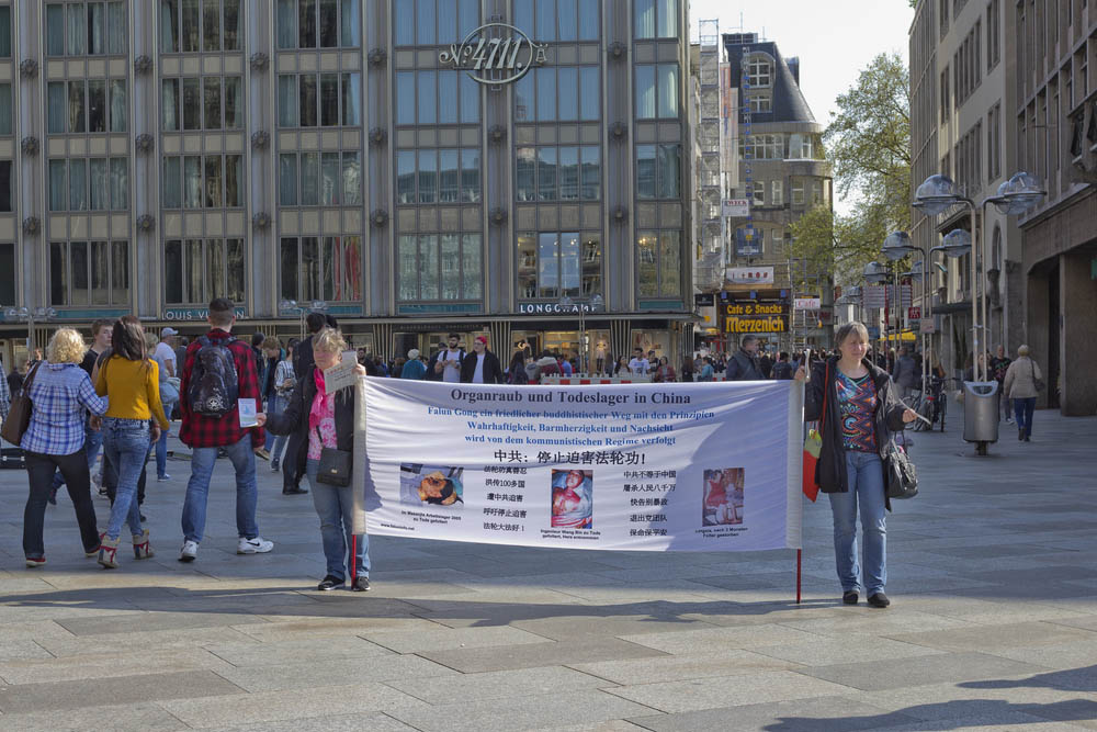 Protest in Duitsland tegen Chinese repressie (Shutterstock)