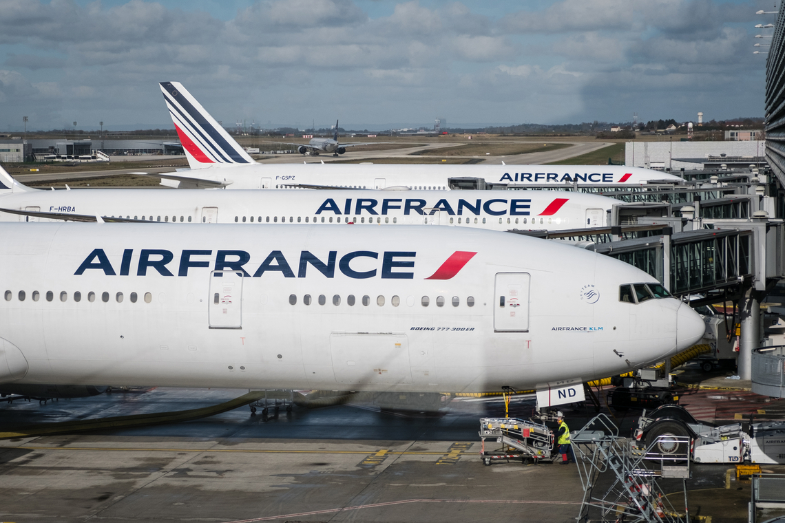 Een vliegtuig van Air France. Foto Shutterstock.