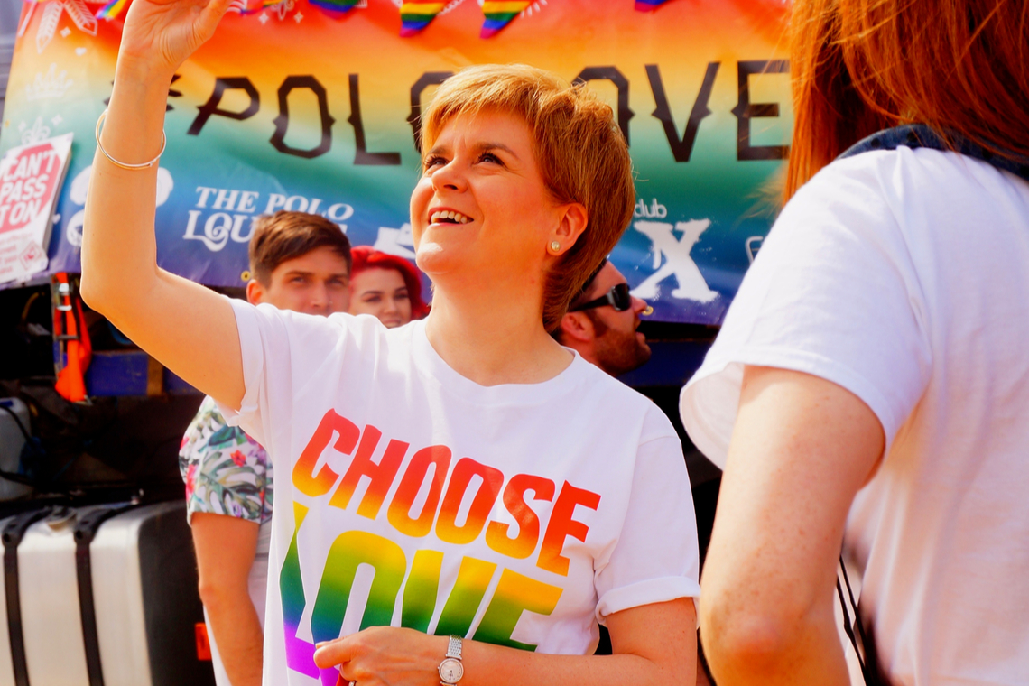 De voorzitter van de SNP, Nicola Sturgeon - Foto: Shutterstock