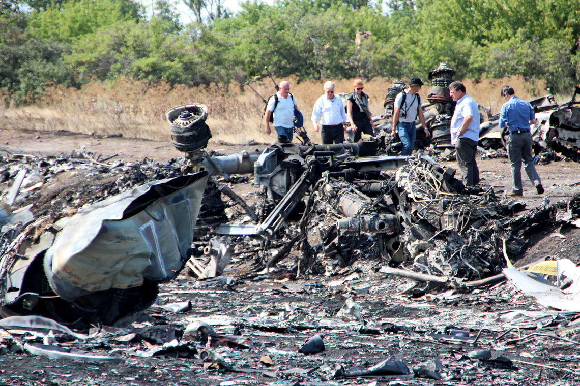 De crashsite van MH17 in Oekraïne. Foto Shutterstock
