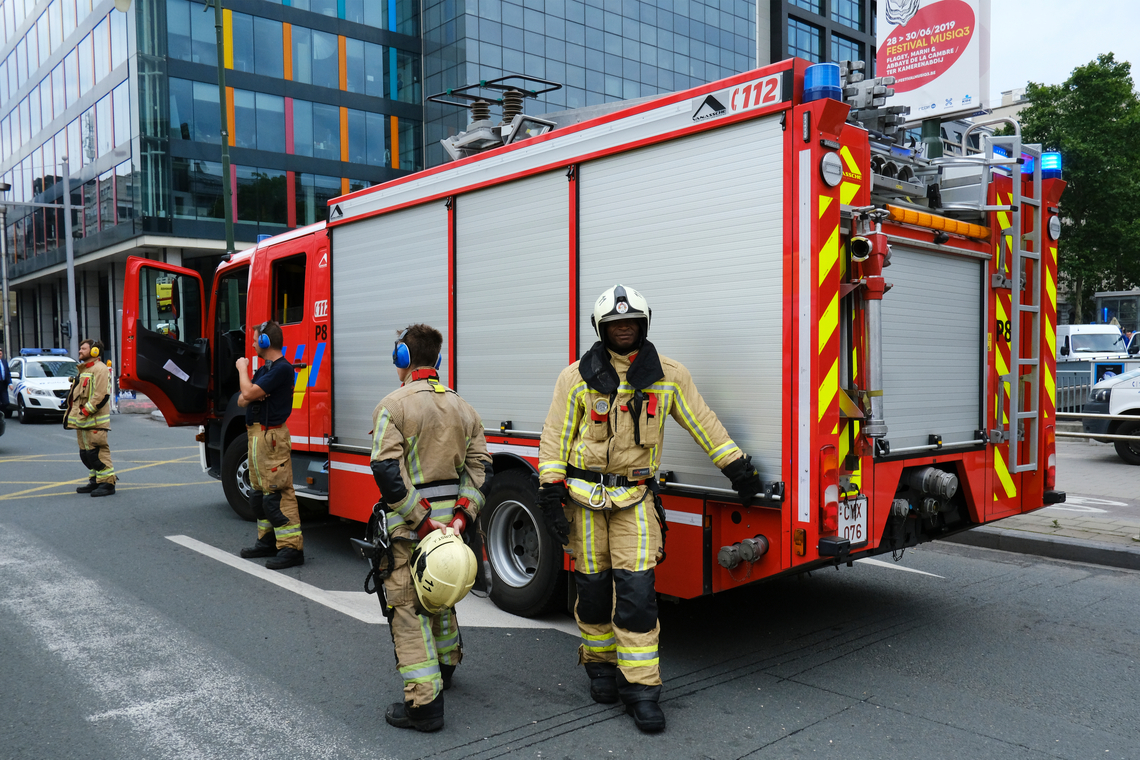 De Belgische brandweer. Foto Shutterstock.