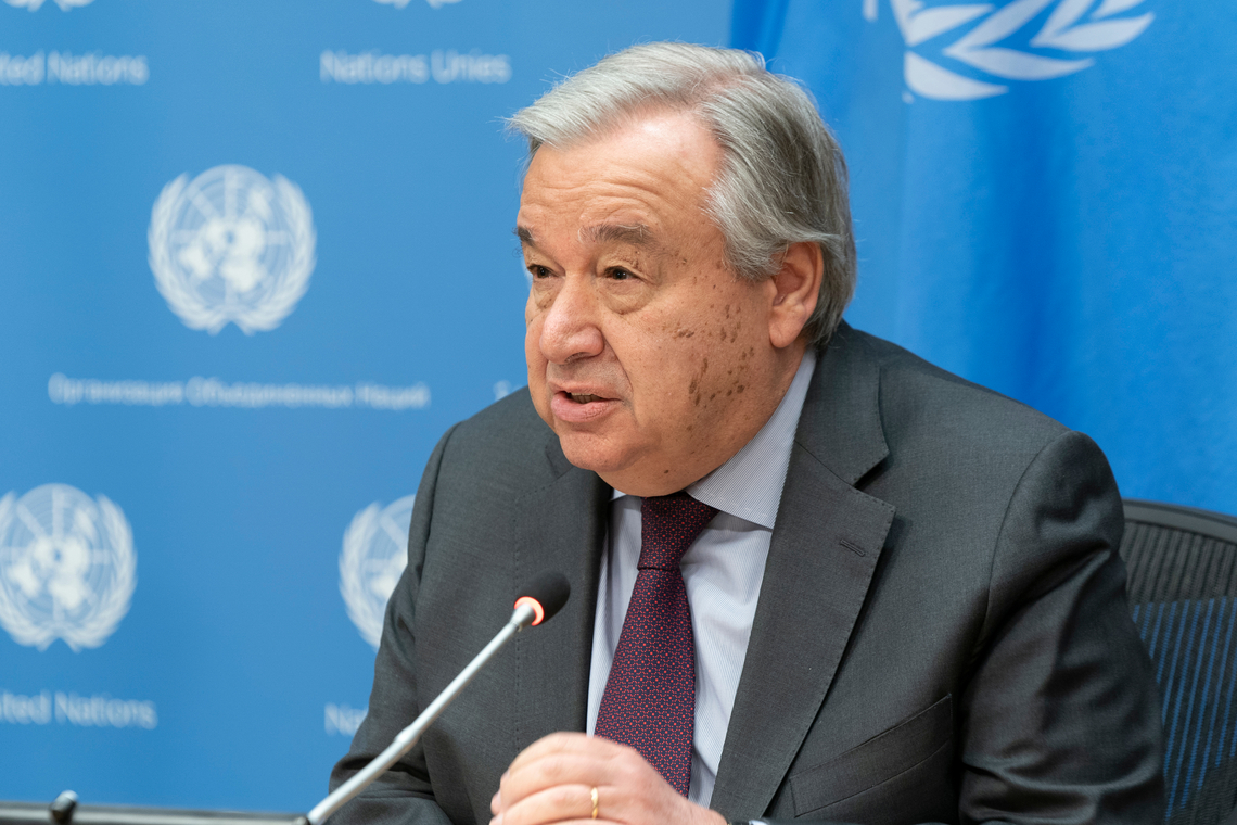 VN-secretaris-generaal Antonio Guterres. Foto Shutterstock