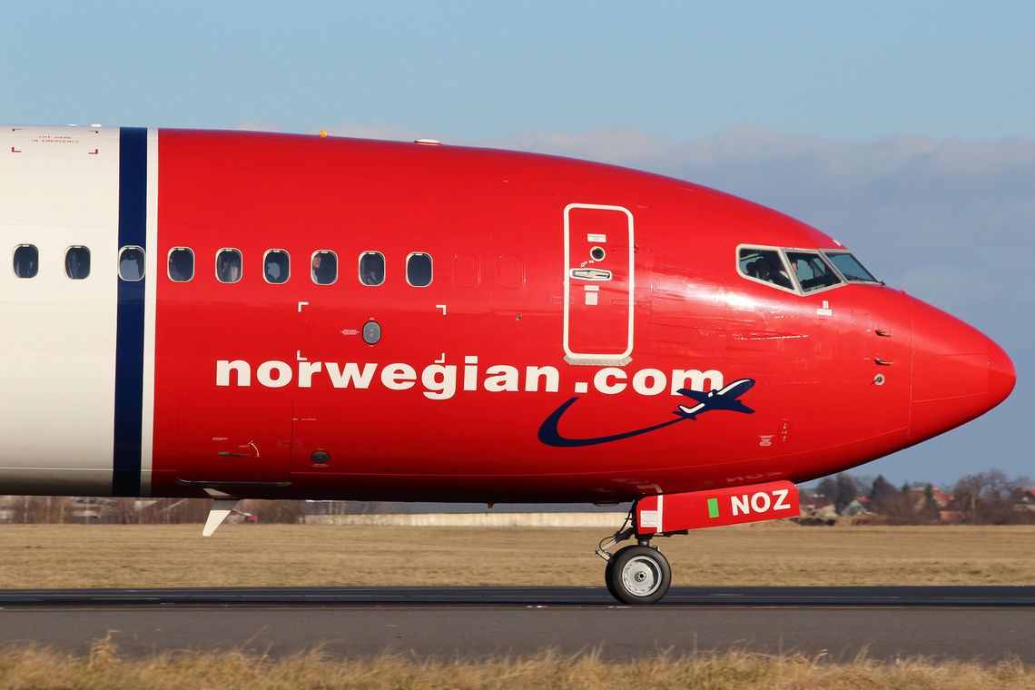 Een toestel van Norwegian Air - Foto: Shutterstock