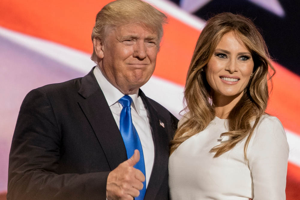 Donald en Melania Trump (Shutterstock)