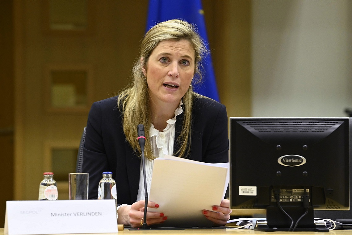 Minister van Binnenlandse Zaken Annelies Verlinden (CD&V). Photo News