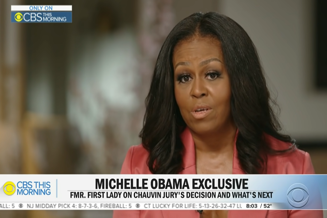 Michelle Obama te gast bij CBS. (Youtube)