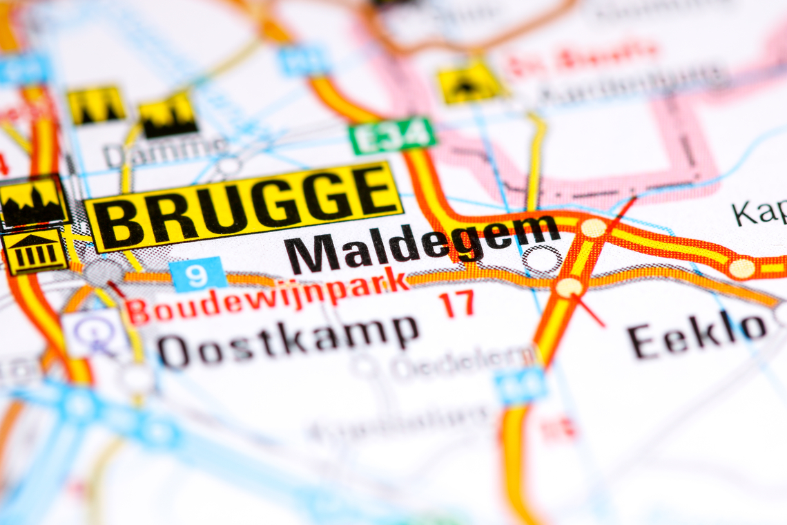 Maldegem, het grensgebied tussen Oost-Vlaanderen, West-Vlaanderen en Nederland. Foto Shutterstock.