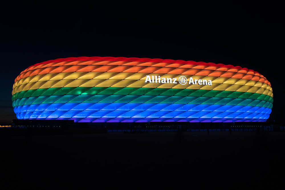 De Allianz Arena in München (Shutterstock)