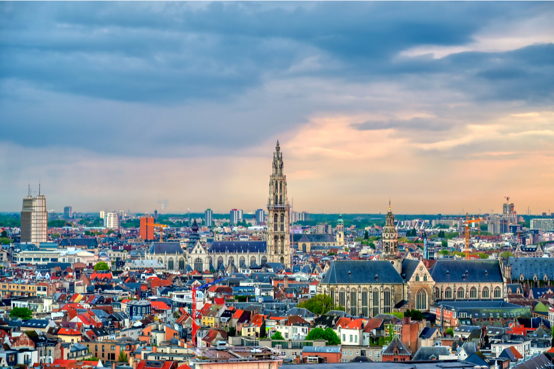 Skyline van Antwerpen. Foto Shutterstock.