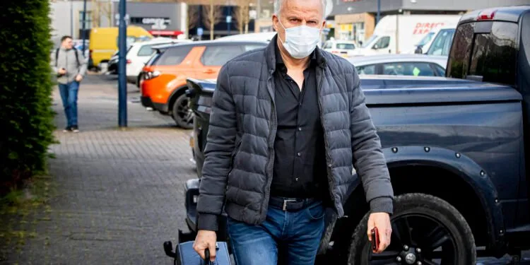 Peter R de Vries, op het Marengoproces - Afbeelding: Photonews