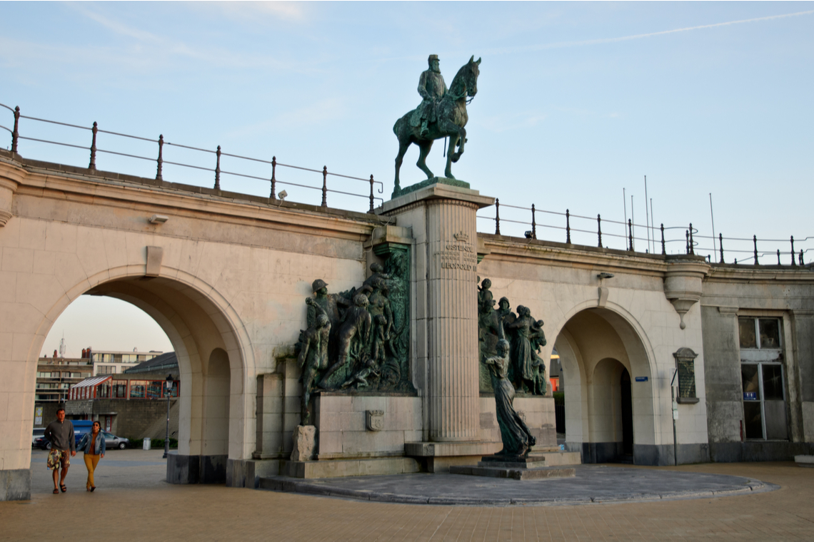Het standbeeld van Leopold II op de Zeedijk - Afbeelding: Shutterstock