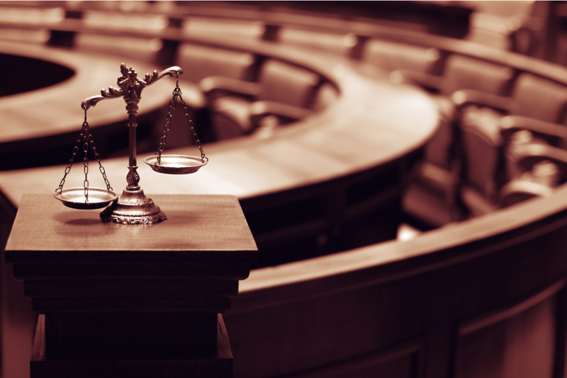 Een rechtbank. Foto Shutterstock.