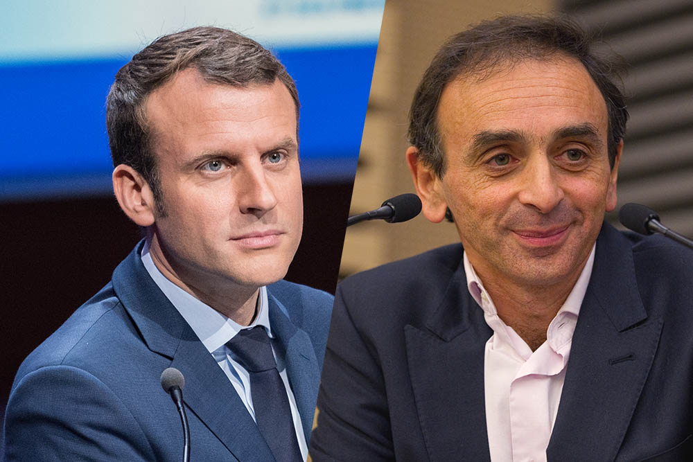 Emmanuel Macron & Eric Zemmour (Shutterstock)