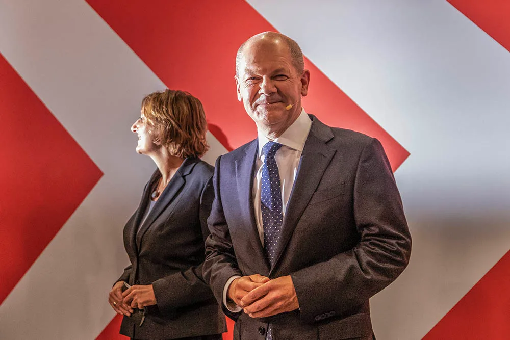 De coalitie zal in december Olaf Scholz (SPD) tot kanselier benoemen.