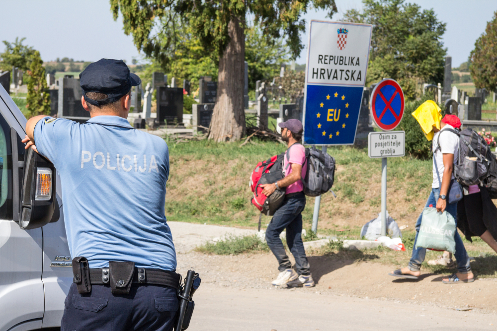 De Kroatische grens tijdens de migratiecrisis van 2015 (Shutterstock)