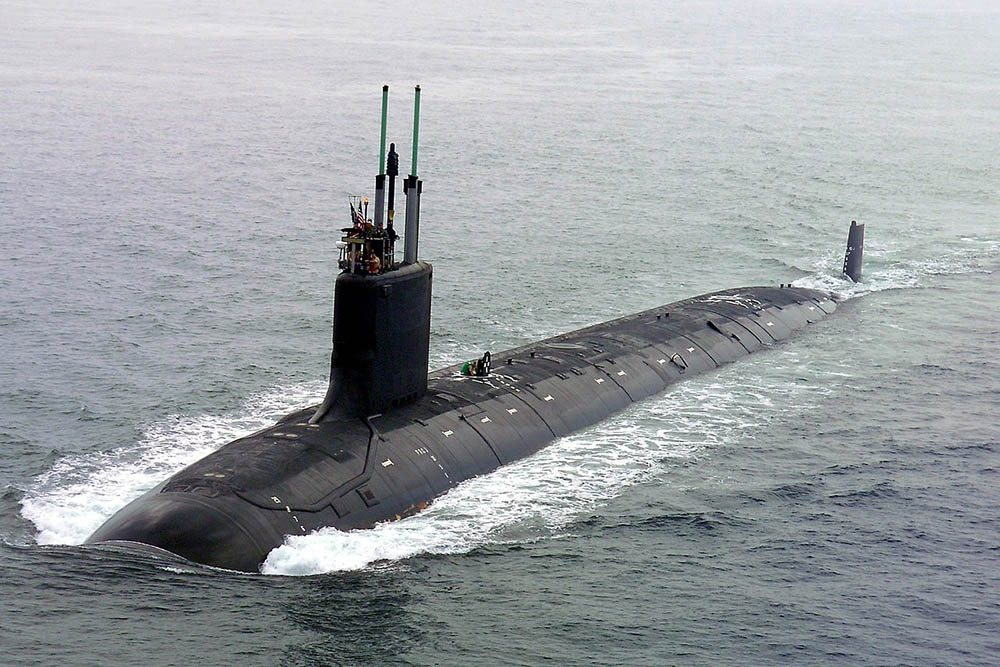 Een Amerikaanse nucleaire onderzeeër (Wikimedia)