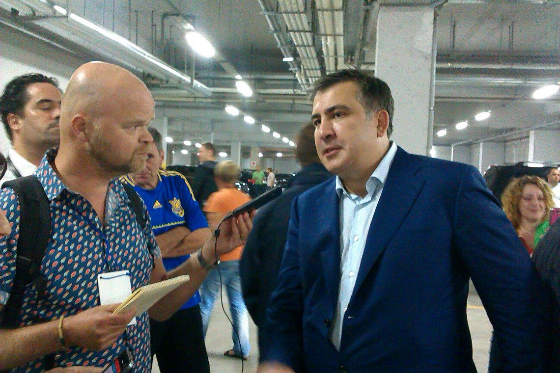 Oud-president Micheil Saakasjvili. Foto Twitter