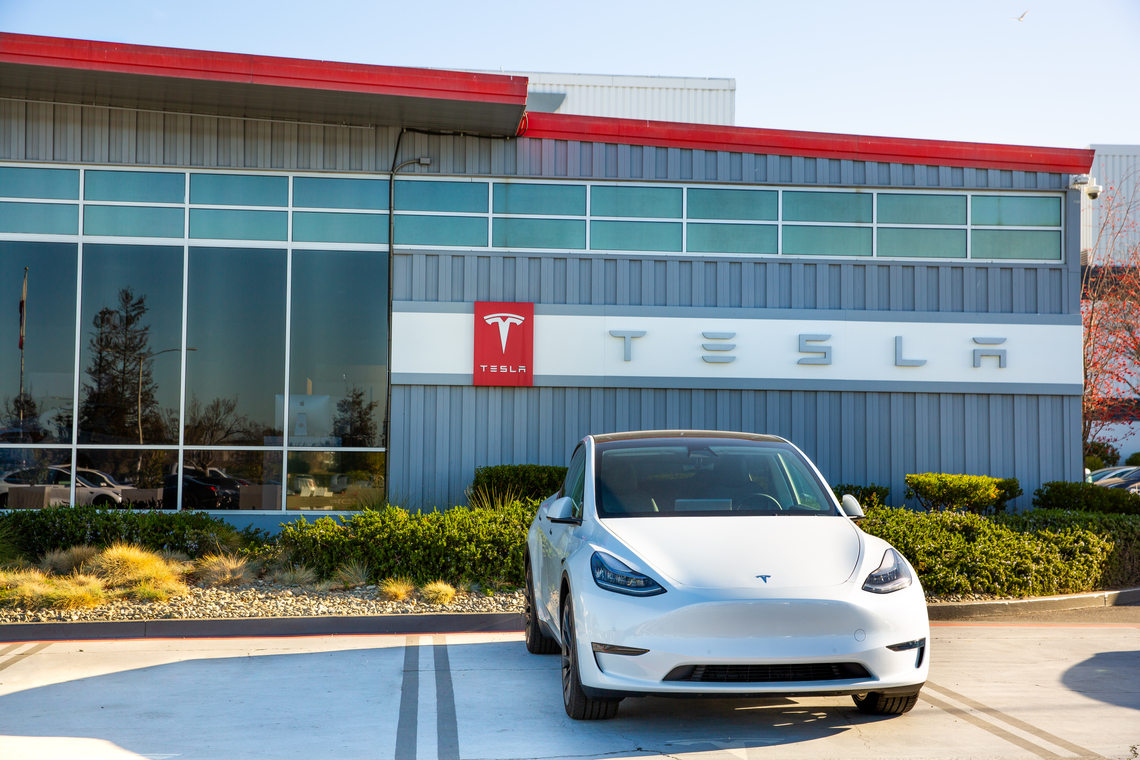 De Tesla-fabriek in Fremont, Californië. Foto Shutterstock