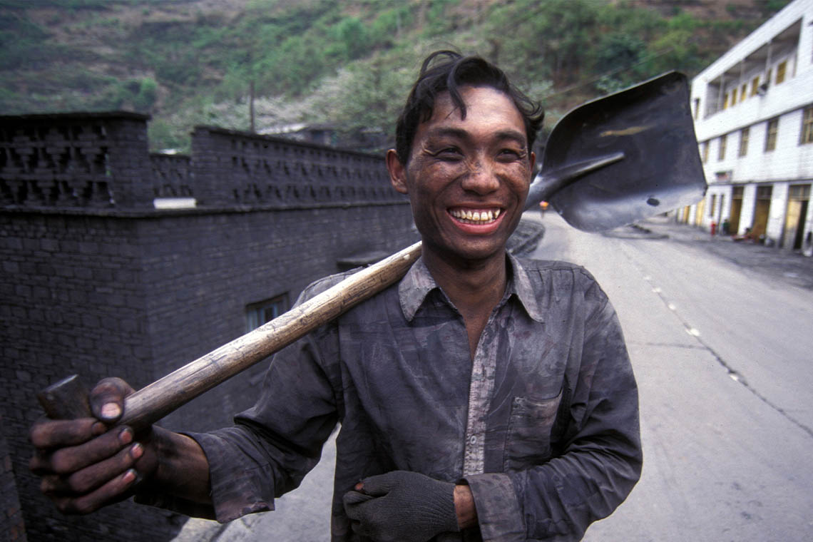 Chinese mijnwerker in Fengjie (Shutterstock)