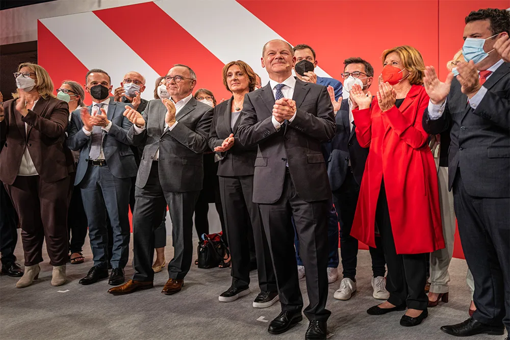 De nieuwe regering, onder leiding van Olaf Scholz, wil meer migranten. (Photonews)