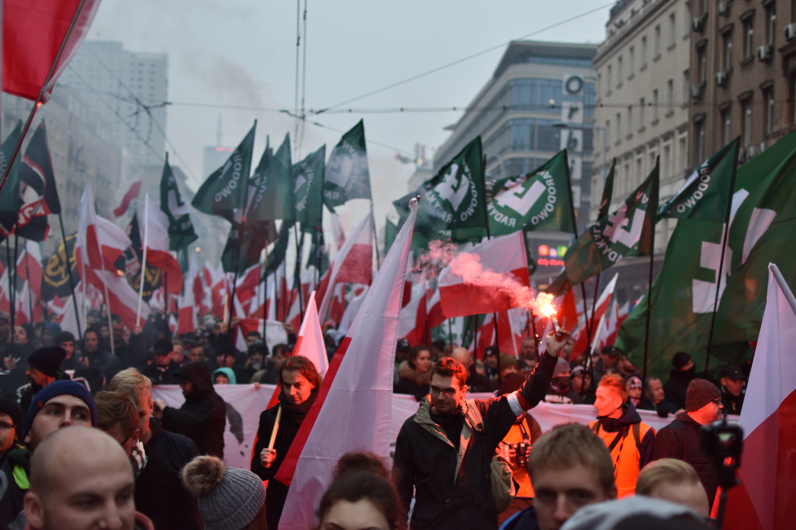 De verjaardag van de Poolse onafhankelijkheid in Warschau. Foto Shutterstock