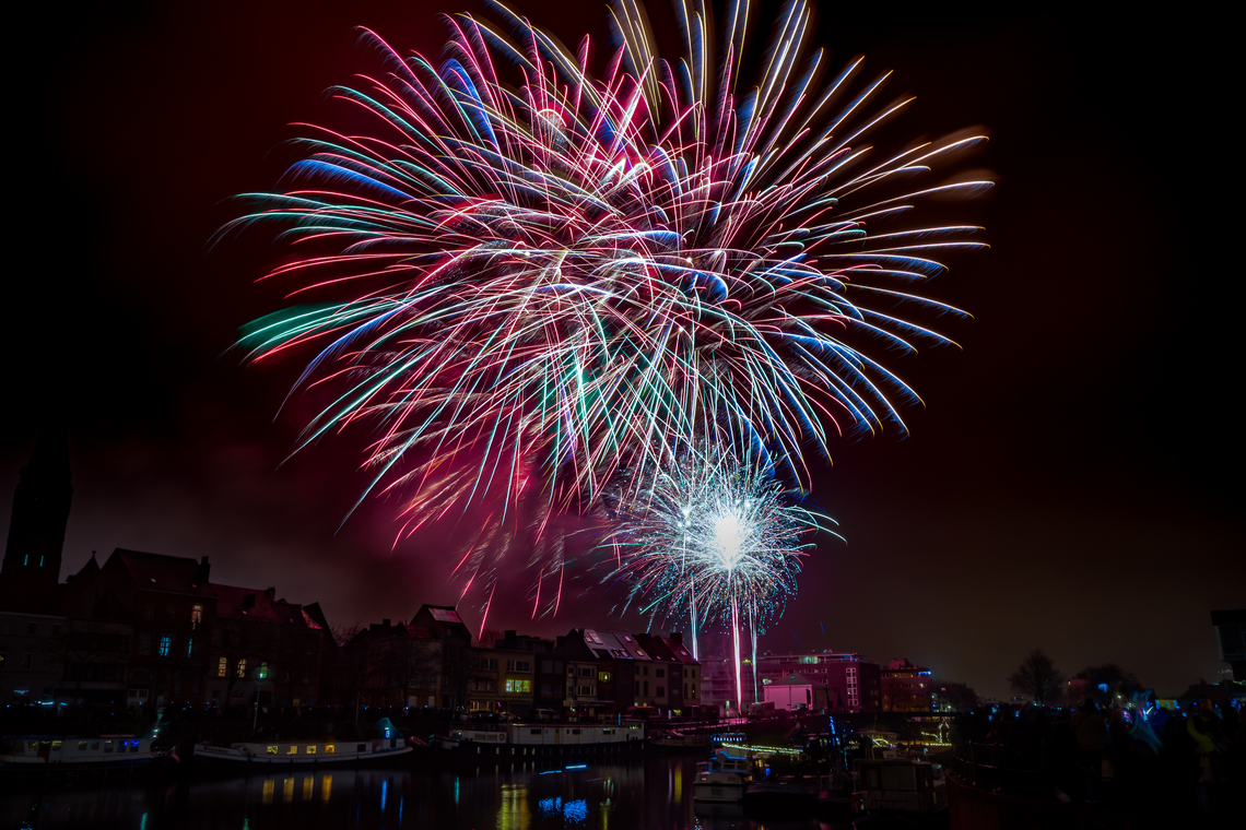 Vuurwerk in Gent. Foto Shutterstock.