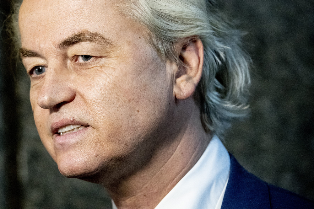 Geert Wilders (PVV) in de Tweede Kamer. © Niels Wenstedt 47861736_BSR_AGENCY /Orange Pictures/Photo News