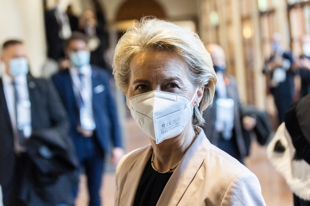 European Commission President Ursula von der Leyen attends the inauguration of the Academic Year of the Catholic University (Universita' Cattolica) in Milan © 0648743516/Pacificcoastnews/Photo News