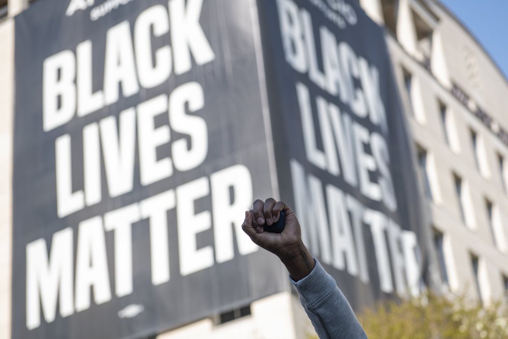 Black Lives Matter betoging. Foto Photonews