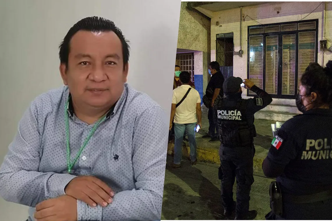 Misdaadjournalist Heber Lopez (Photo: Twitter/@RCP_NoticiasSC). Plaats delict (bron: Twitter)