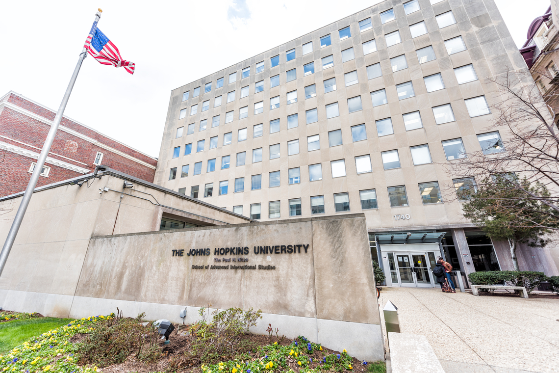 De John Hopkins-universiteit in Baltimore, Verenigde Staten. Foto Shutterstock