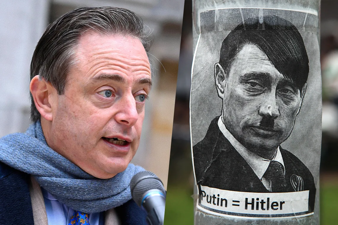 N-VA-voorzitter Bart De Wever. Foto's: Photonews en Shutterstock.