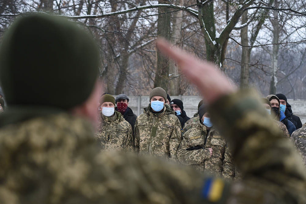 Oekraïense soldaten in Kharkov (Photonews)