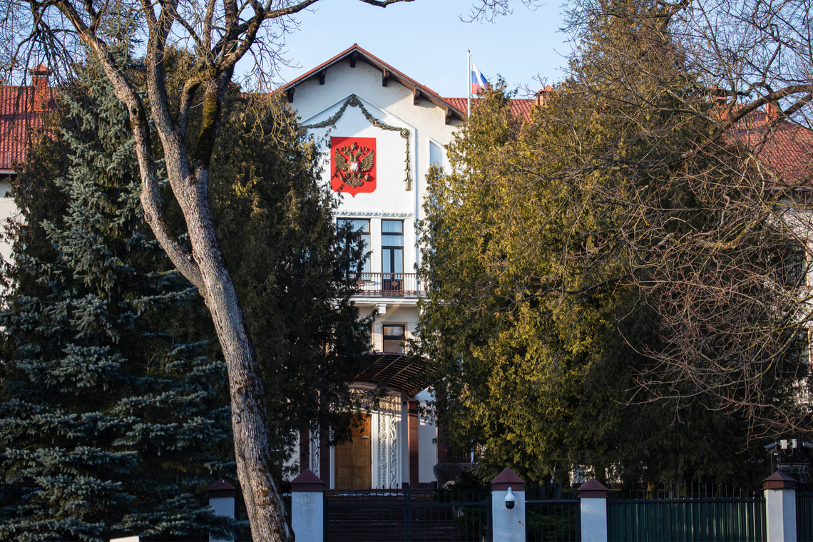 Litouwse hoofdstad Vilnius wijzigt adres van Russische ambassade in "straat van Oekraïense helden"