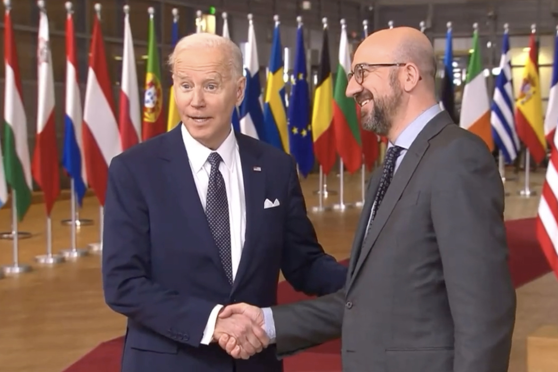 VIDEO. Biden feliciteert Charles Michel met herverkiezing: "Zonder oppositie, daar droom ik van"